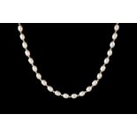 A CULTURED PEARL NECKLACE