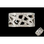 A DIAMOND SET 'ATTRAPE-MOI SI TU M'AIMES' RING, mounted in 18ct white gold, by Chaumet, Paris,