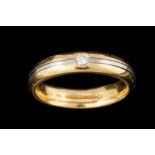 A DIAMOND SET BAND RING,