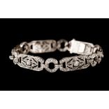 A DIAMOND PLAQUE BRACELET