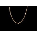 AN 18CT GOLD FRENCH MARINE LINK NECKCHAIN