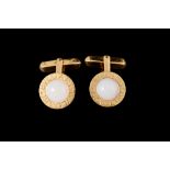 A PAIR OF BULGARI CUFFLINKS,