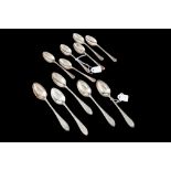 SIX SILVER TEA/COFFEE SPOONS, Sheffield 1924,