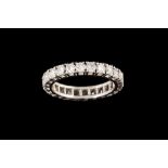 A DIAMOND FULL ETERNITY RING, with diamonds of approx 1.