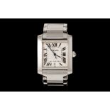 A GENTS CARTIER TANK FRANCAISE WRIST WATCH