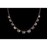 A MOONSTONE NECKLACE,