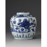 A Chinese blue and white jar