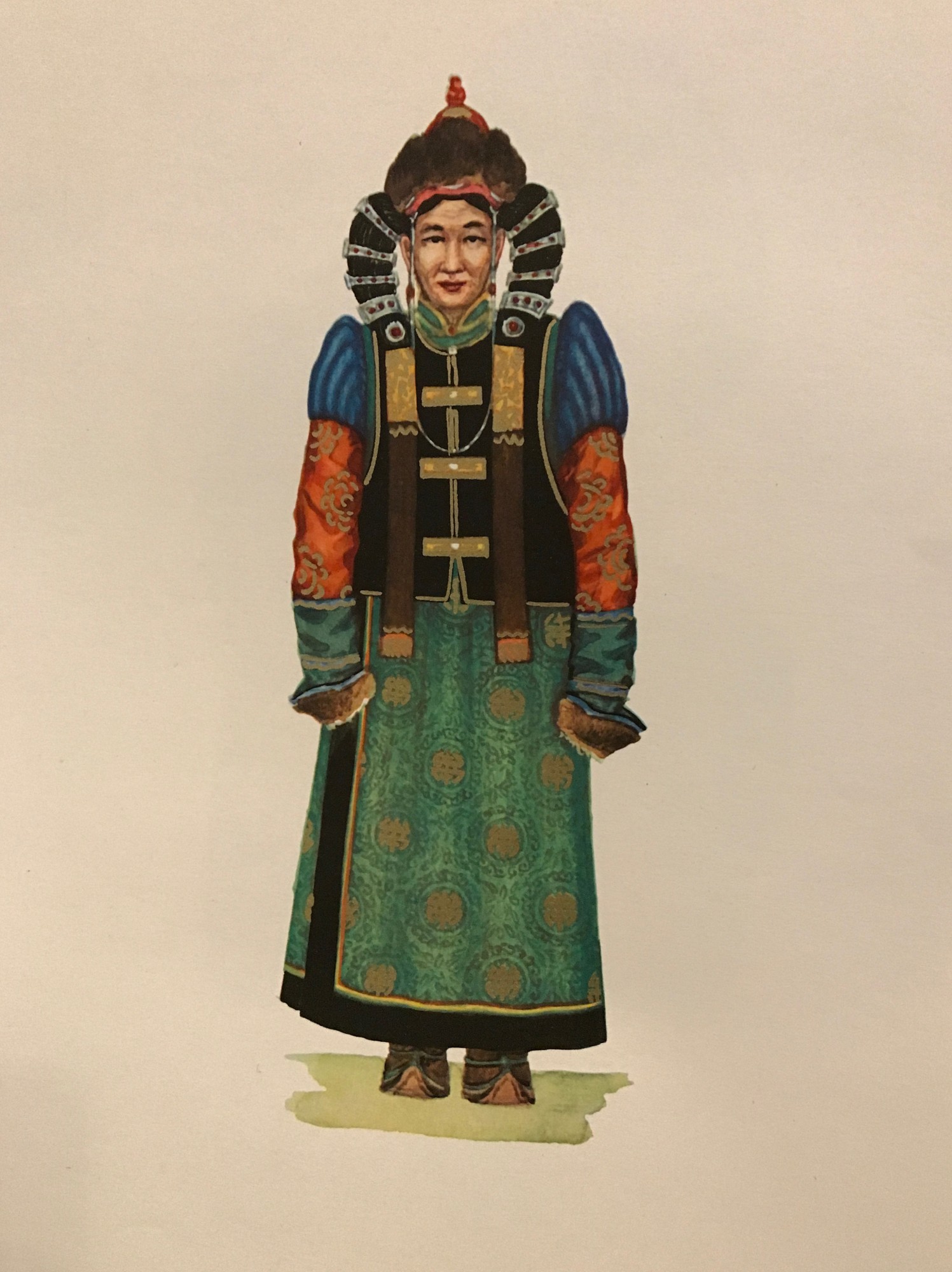 U. Yadamsuren, 'National Costumes of the M.P.R.' - Image 8 of 9