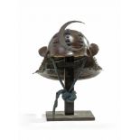 A rare samurai helmet (kabuto)