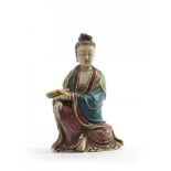 A Chinese soapstone carving of Guanyin