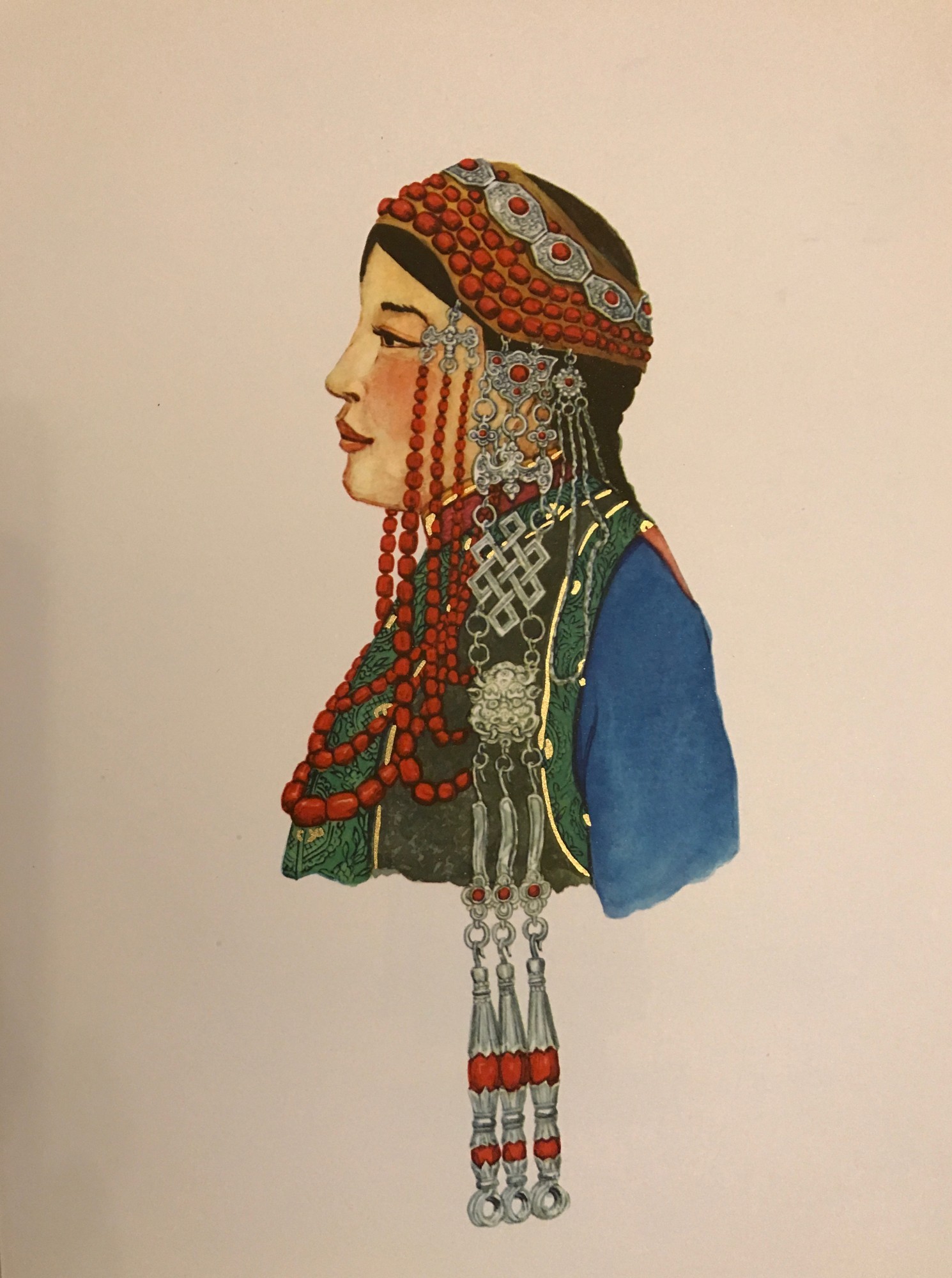 U. Yadamsuren, 'National Costumes of the M.P.R.' - Image 5 of 9