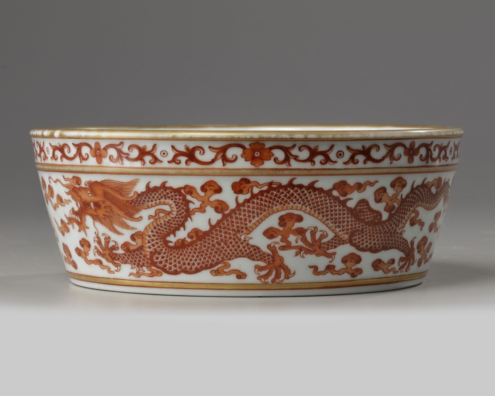 A Chinese iron-red-decorated 'dragon' bowl - Image 2 of 4