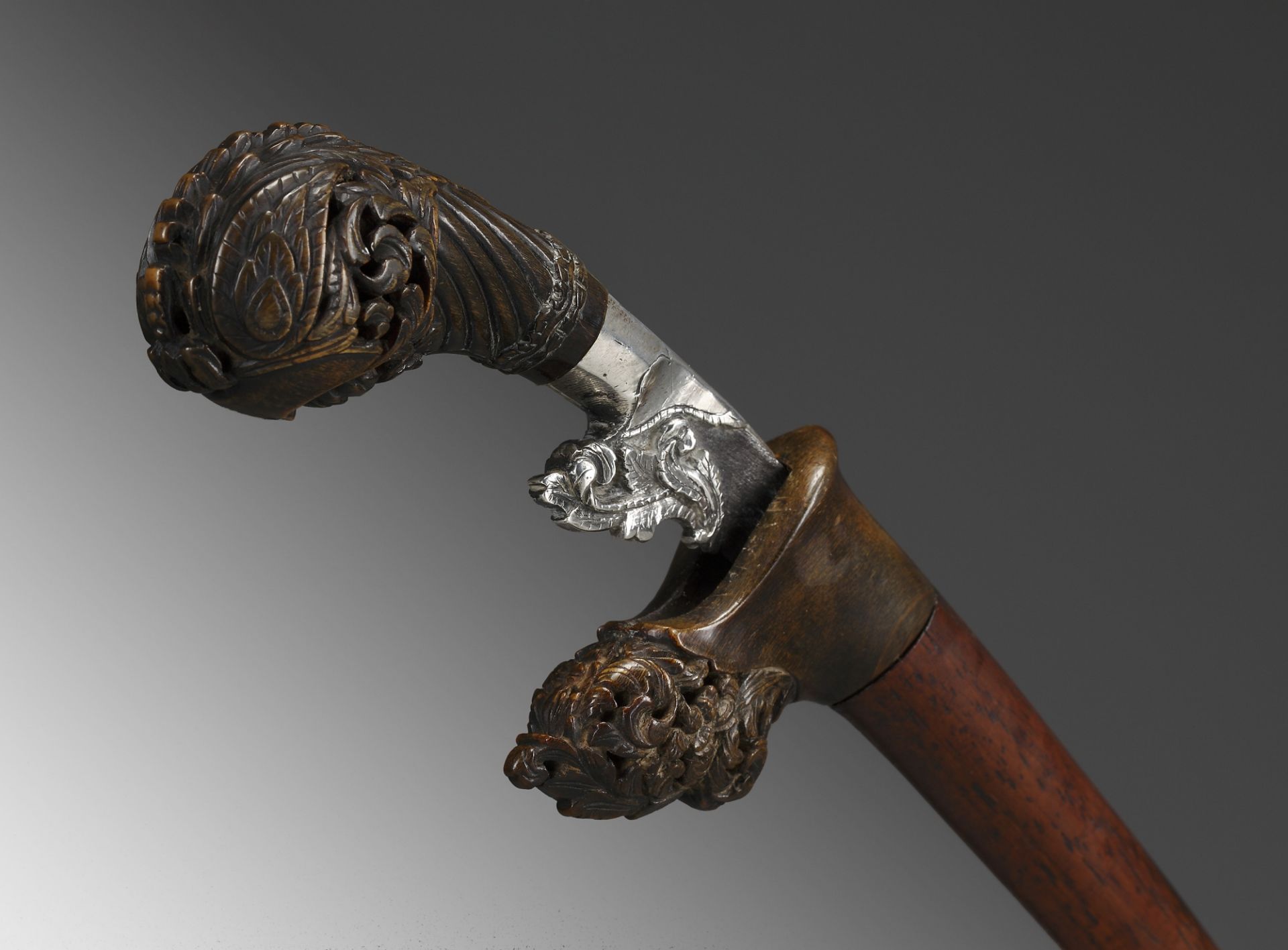 A Rare Traditional Sewar with Silver Mounts - Image 2 of 4