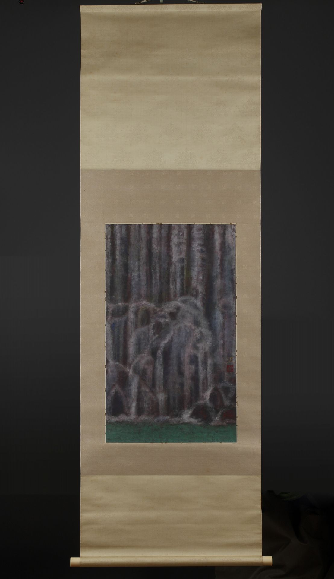 A Painting of a Waterfall by Sawa