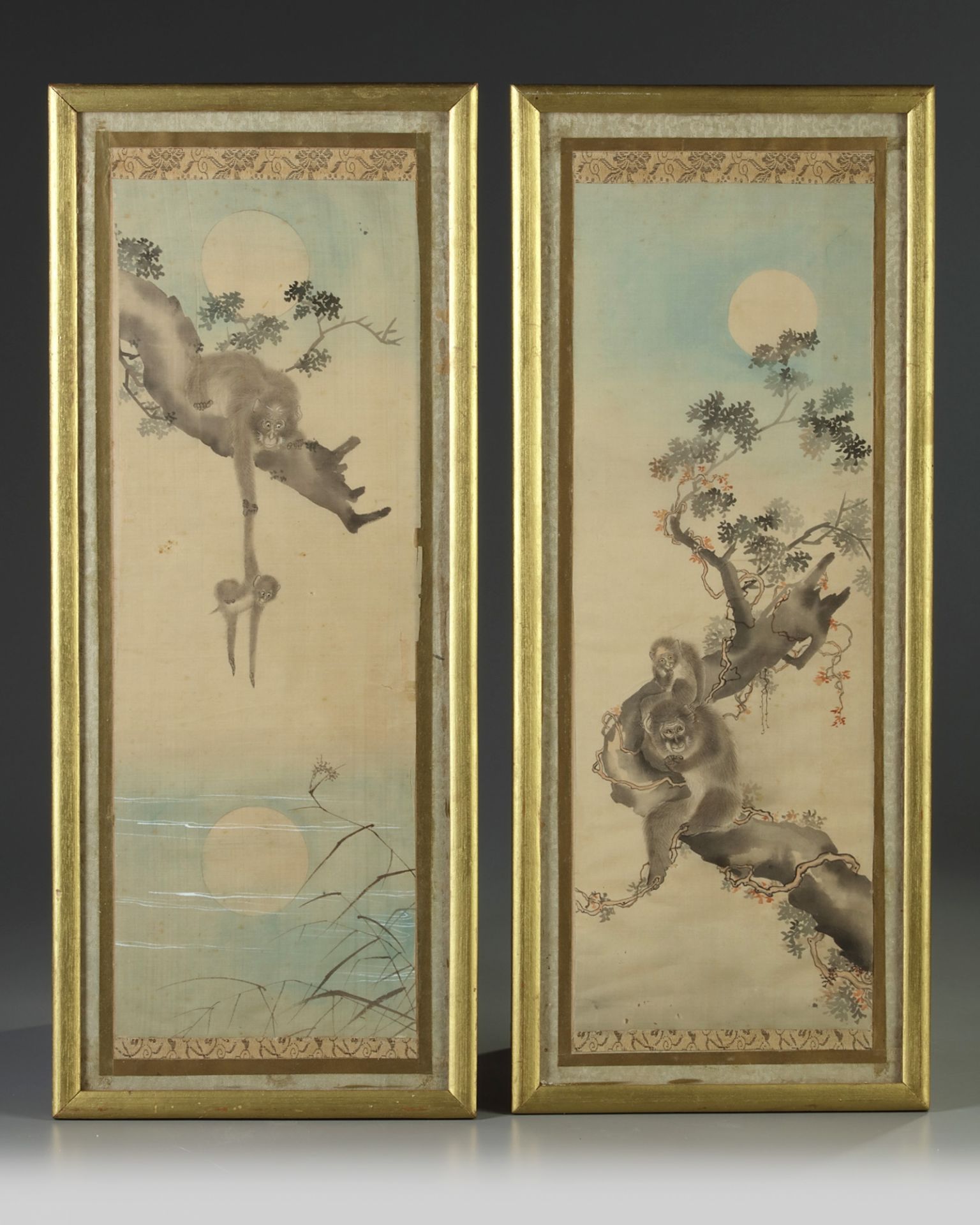 A pair of Japanese paintings