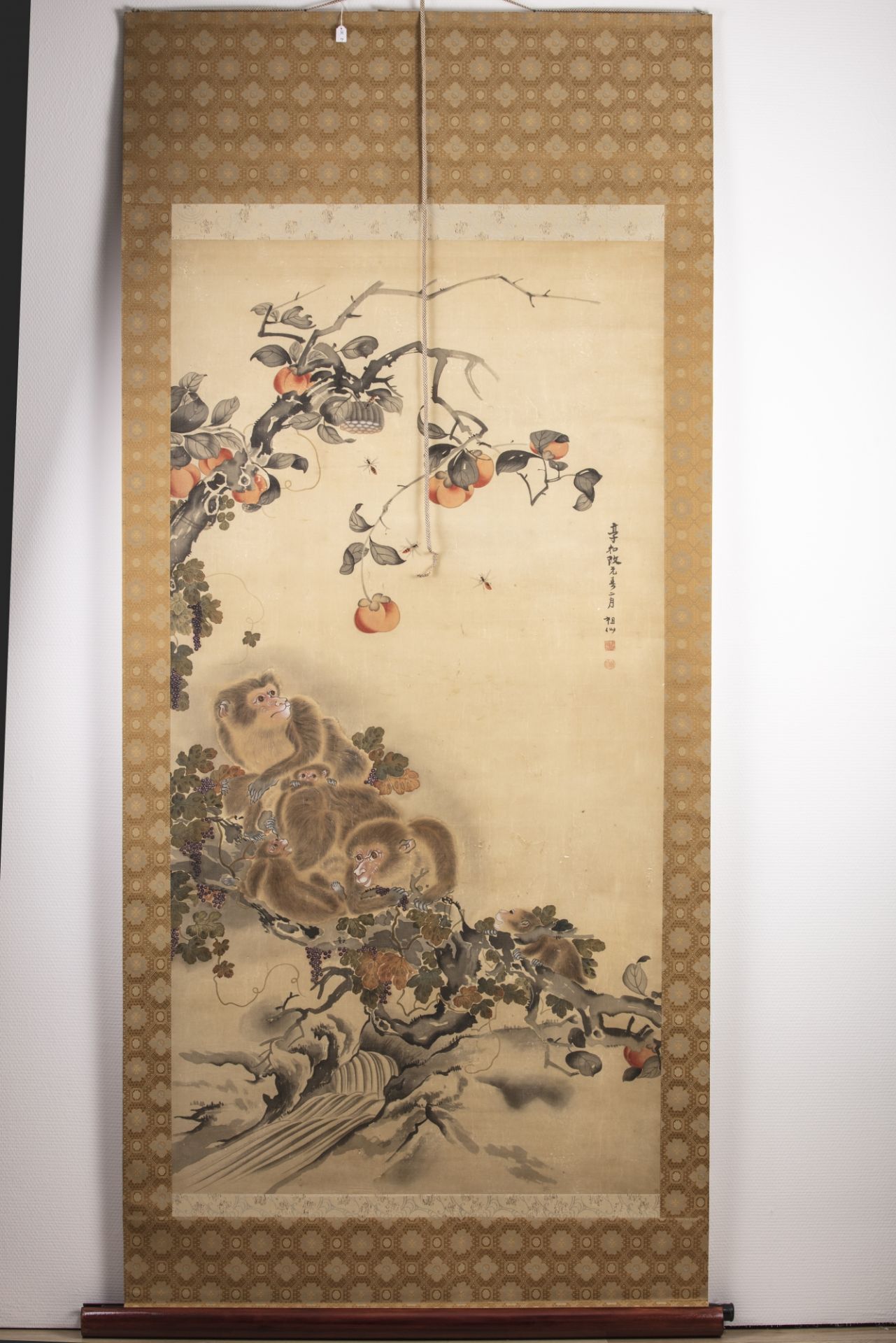 A large hanging Kakejiku scroll - Bild 5 aus 5