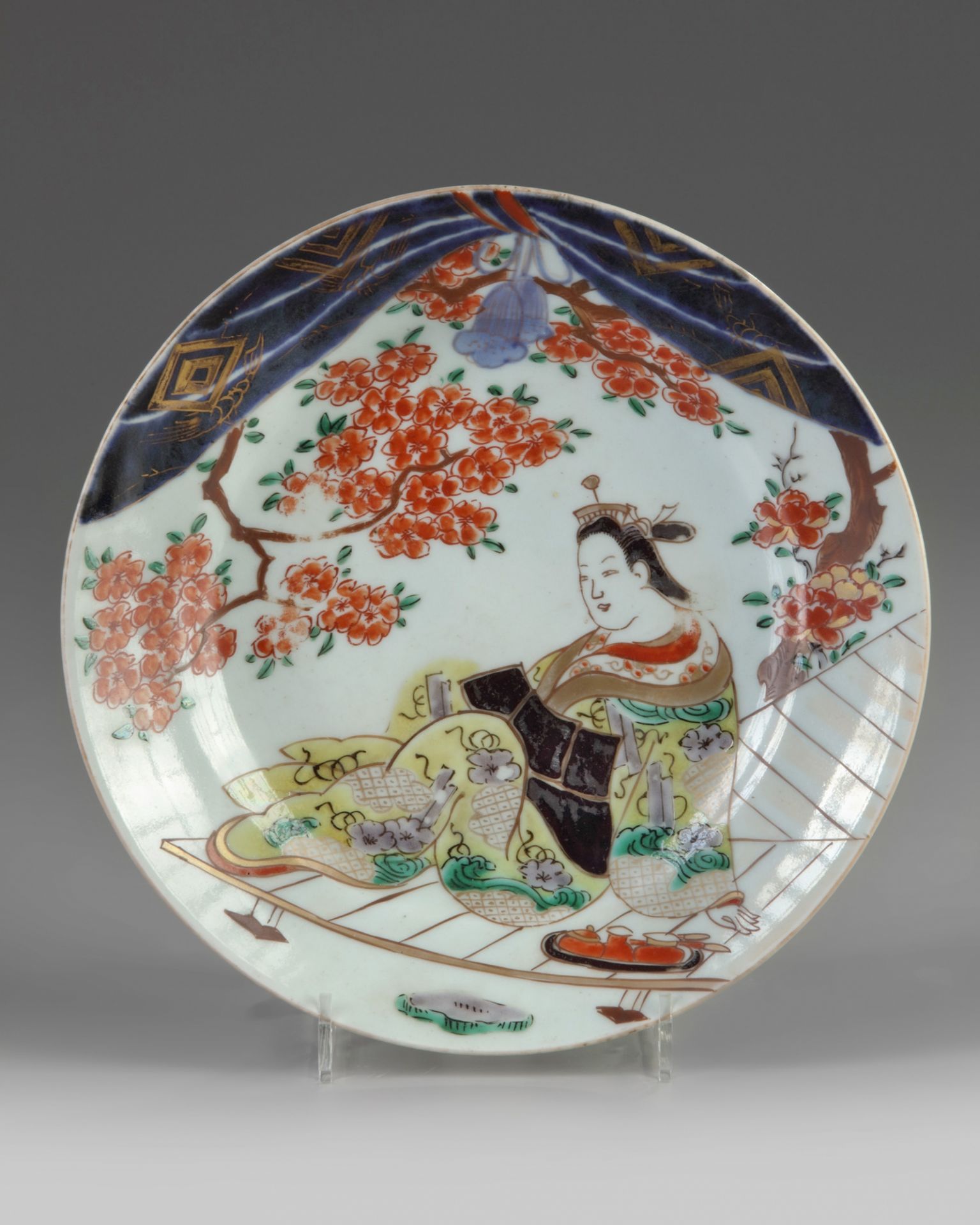 A Japanese imari dish