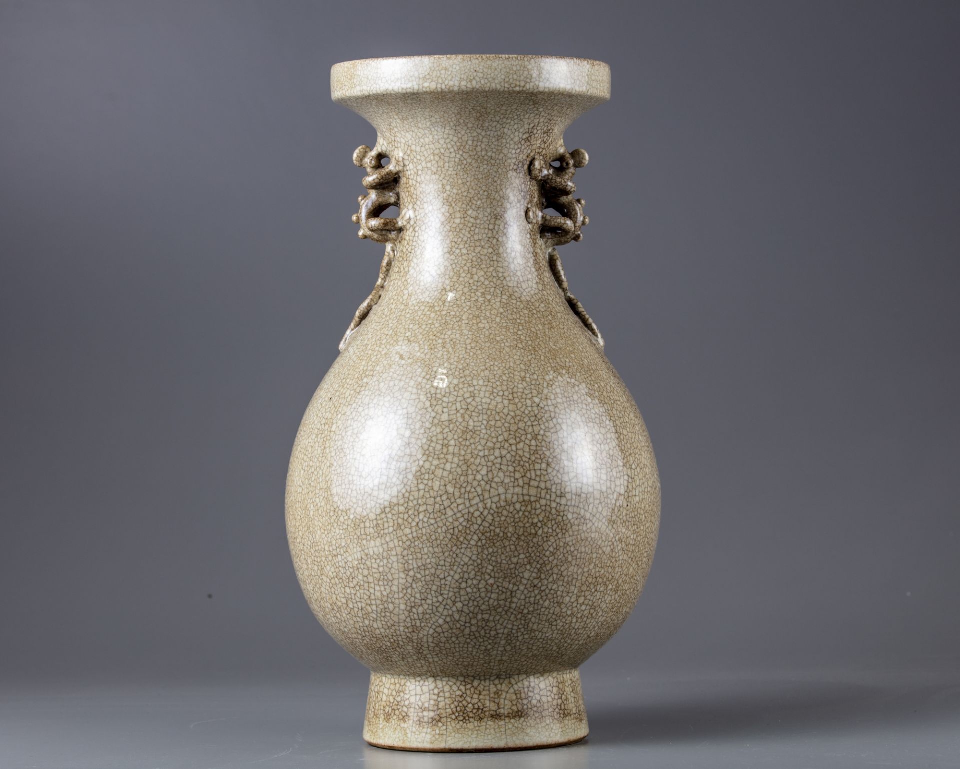 A crackle glazed vase - Image 2 of 5