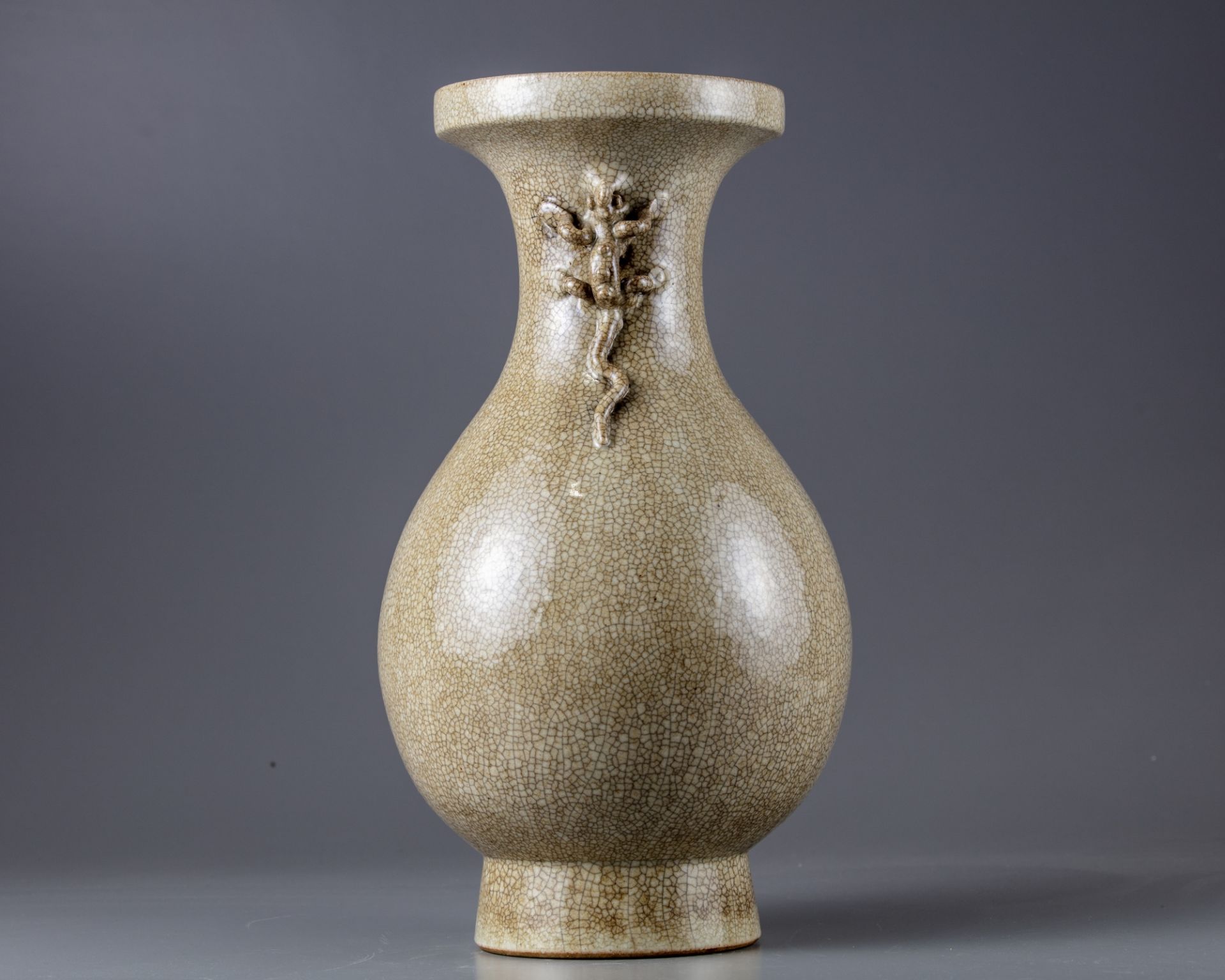 A crackle glazed vase - Image 3 of 5