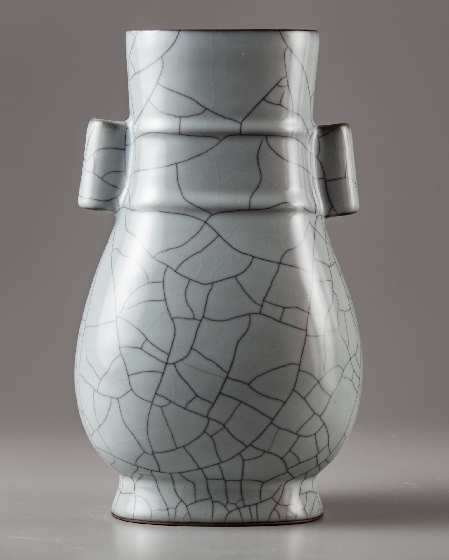 A crackle glazed hu vase