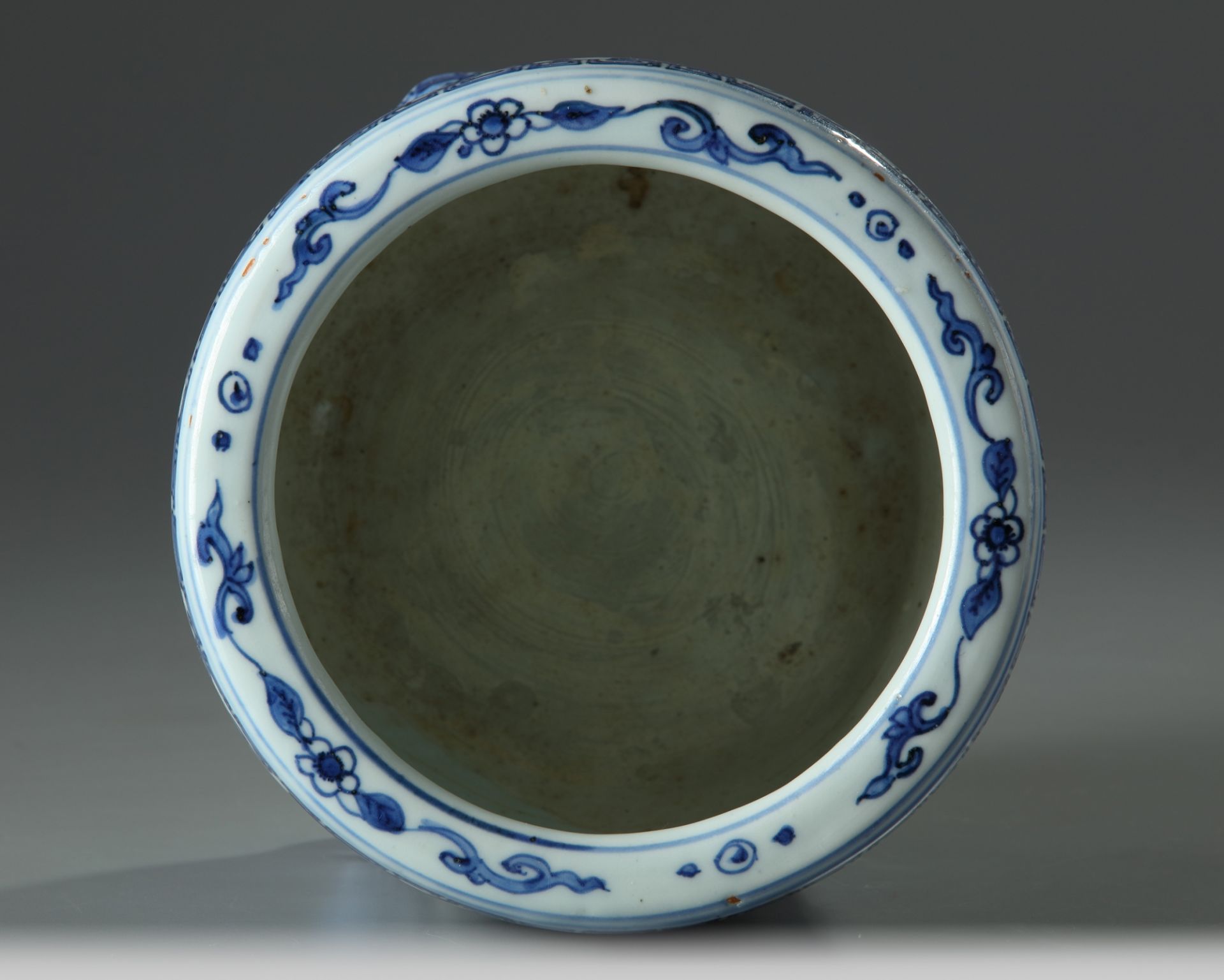 A Chinese blue and white Eight Immortals censer - Bild 6 aus 6