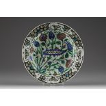 An Iznik pottery dish