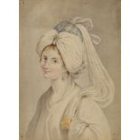 Portrait of a woman dressed “a la Turque”
