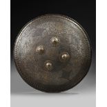 An Islamic brass shield