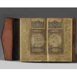 A gilt Ottoman leather-bound Qur'an