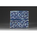 A pair of Iznik tiles