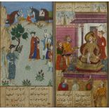 Two Persian miniatures