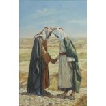 A painting depicting 'The Pact in the dessert'