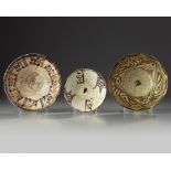 Three Islamic pottery bowls