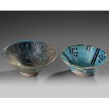 Two Islamic pottery bowls