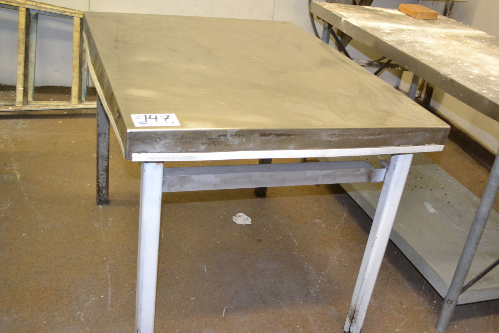 46" X 36" X 33.5 Tall Stainless Steel Table