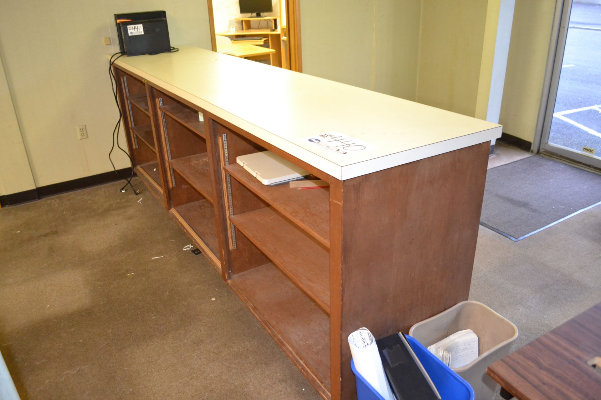 124" X 25.5" 42.5" Tall Reception/Receiving Desk - Image 2 of 2