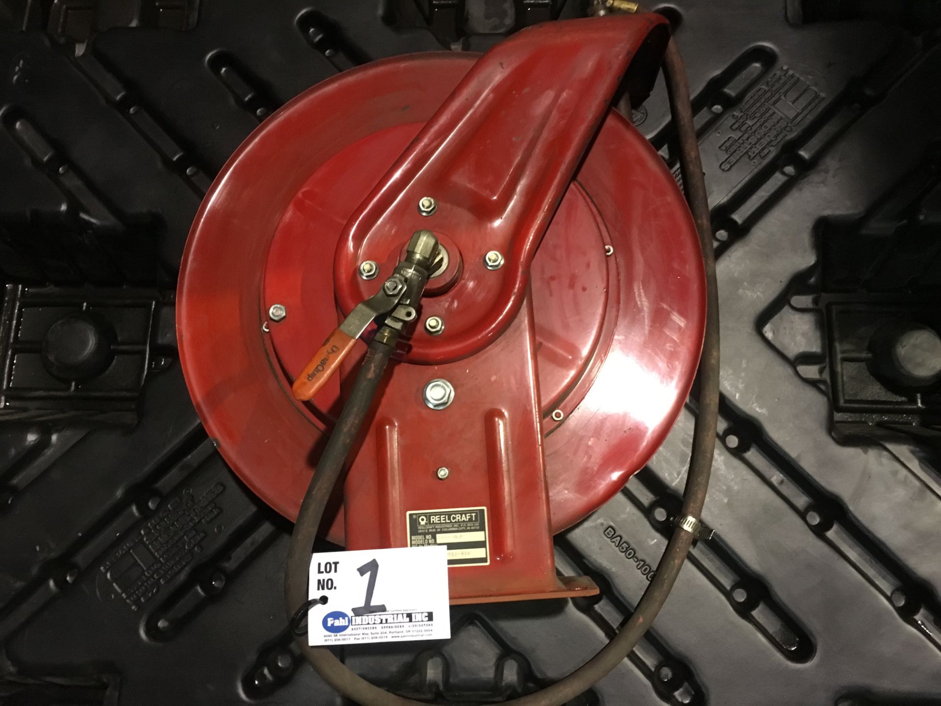 Reel Craft Model 7850 OLP Hose Reel c/w air hose