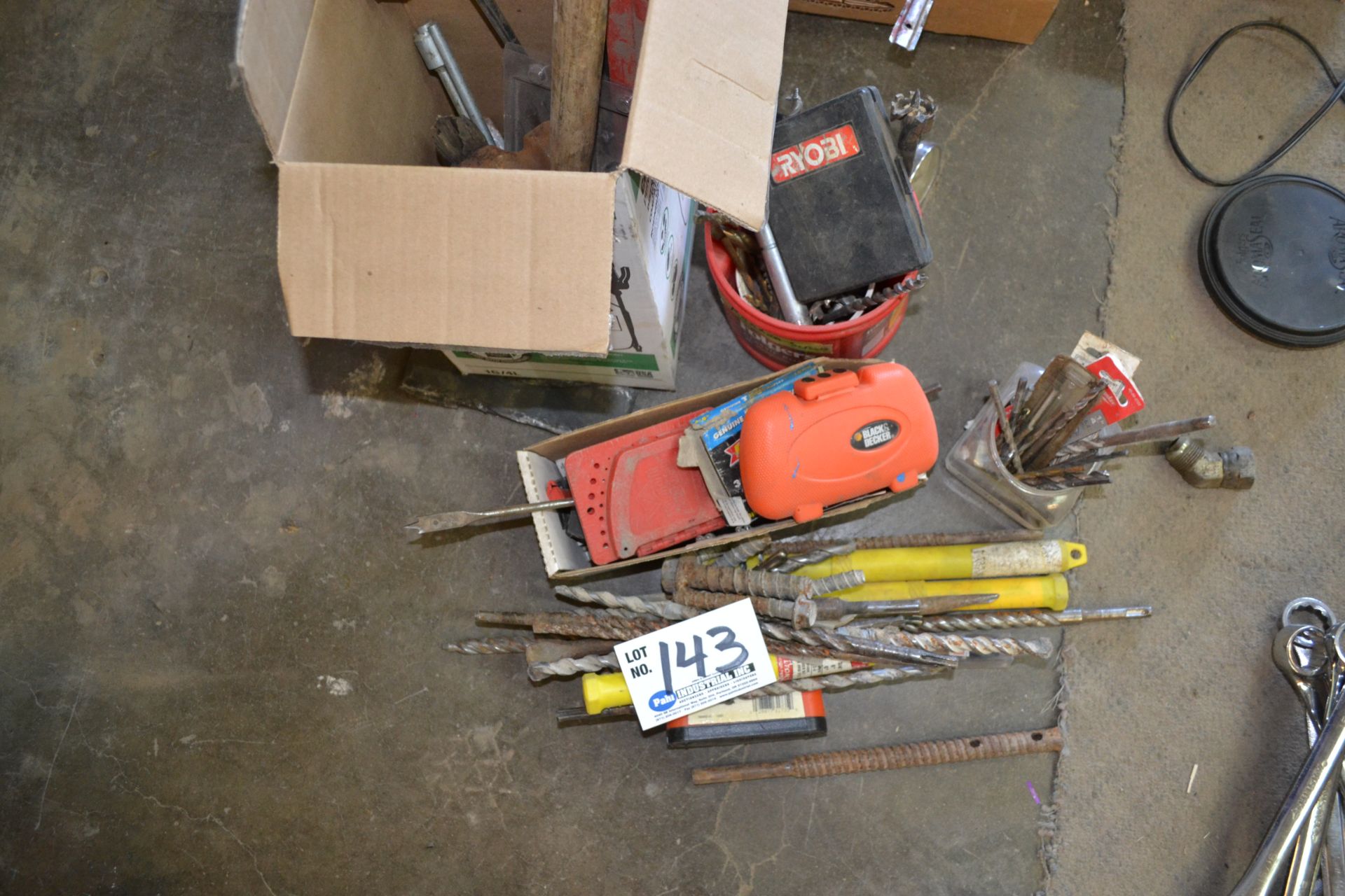 Assorted Drill Bits and Concrete Bits