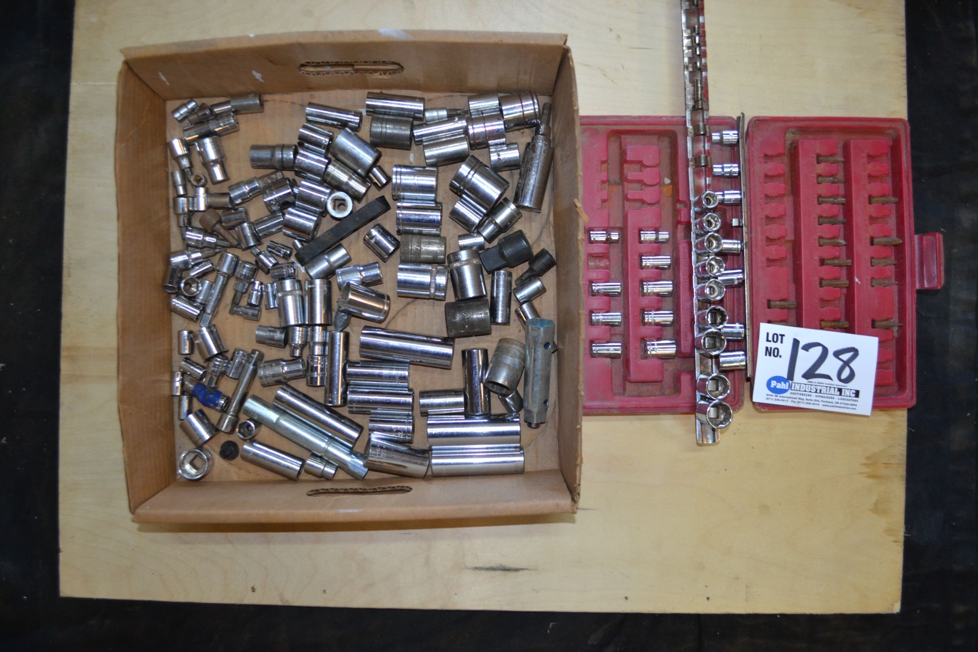 Box of Assorted Standard/Metric Sockets