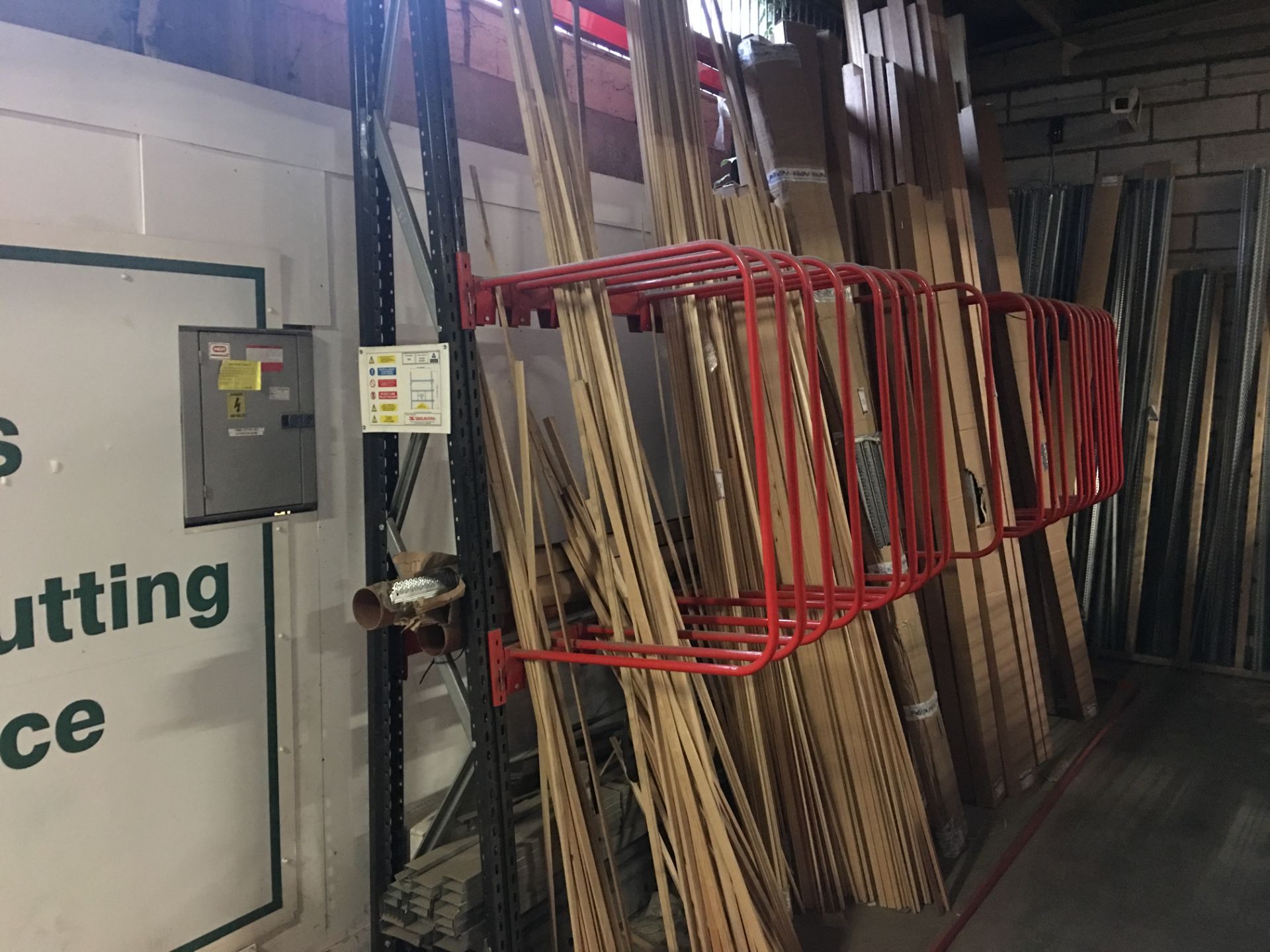 Stackrack 2000 Single Sided Stock Rack Comprising: 3 Uprights, 12 Medium Gauge Cross Beams, 20