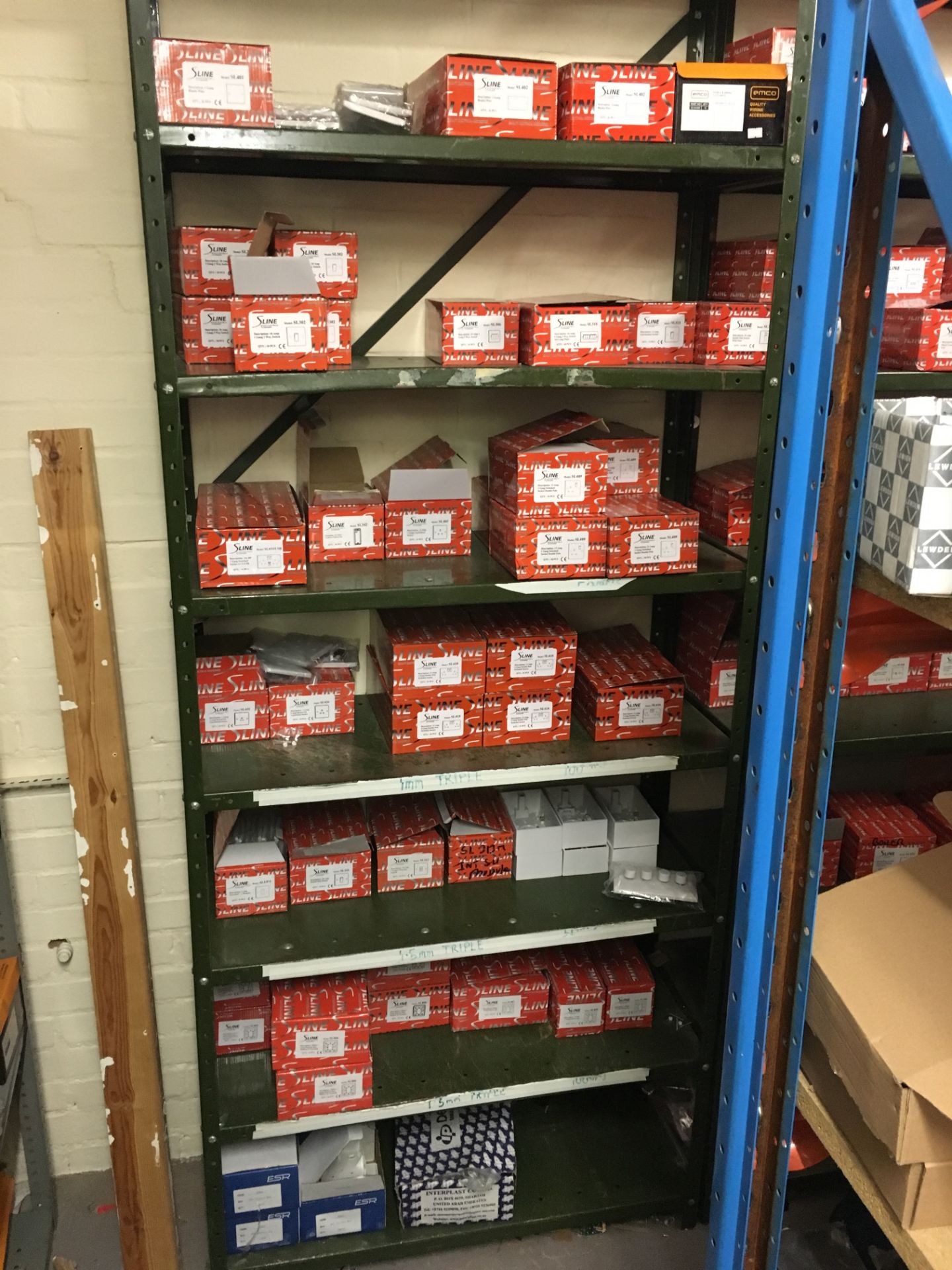 Entire Stock & Racking Bays to incluce: Tools, Assorted Cable, Light Fittings, Fire Rated - Image 13 of 23