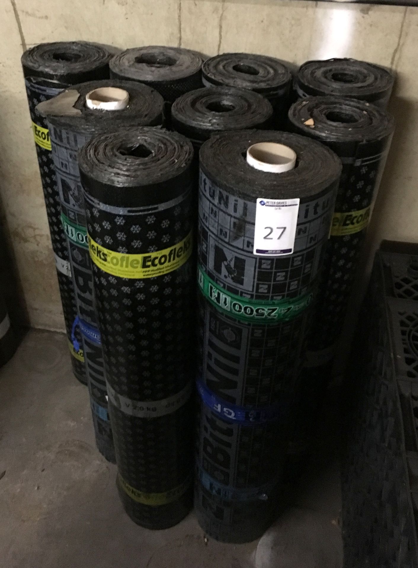 9 Rolls of Assorted Bitunil Membrane (located at Tooting, viewing Tuesday 23rd, collection Tuesday