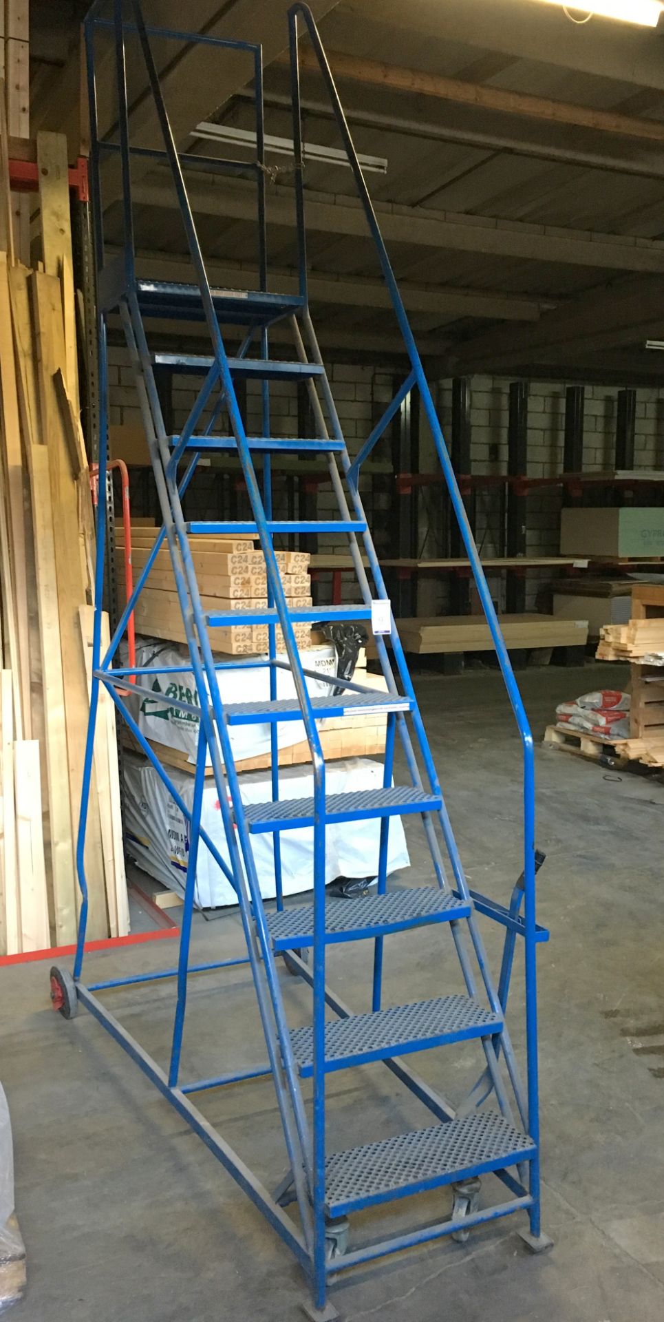 Set of Warehouse Safety Ladders (located at Tooting, viewing Tuesday 23rd, collection Tuesday 30th &