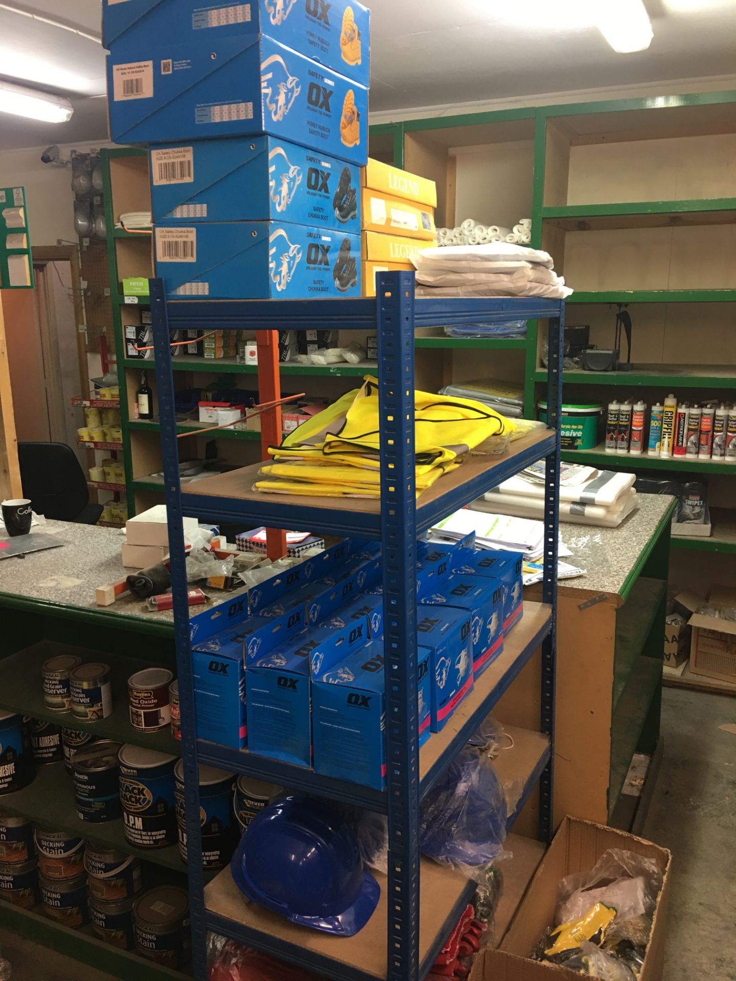 Entire Stock Contents (not fixtures or fittings) of Shop Area to include:- PPE Workwear, Tarpaulins, - Image 4 of 10