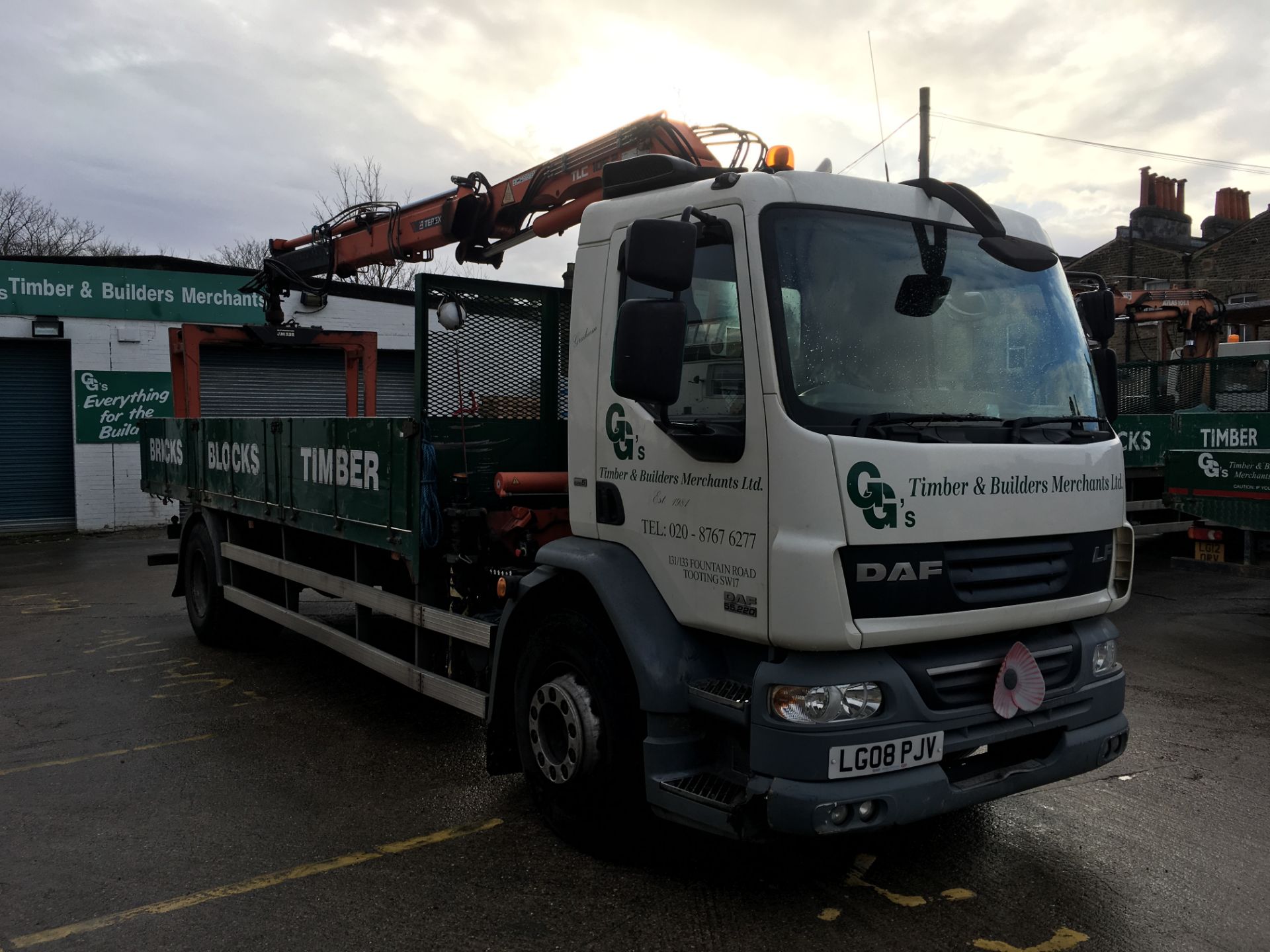 DAF FALF55.220 18T Dropside Lorry, Registration: LG08 PJV, First Registered: 1st March 2008;