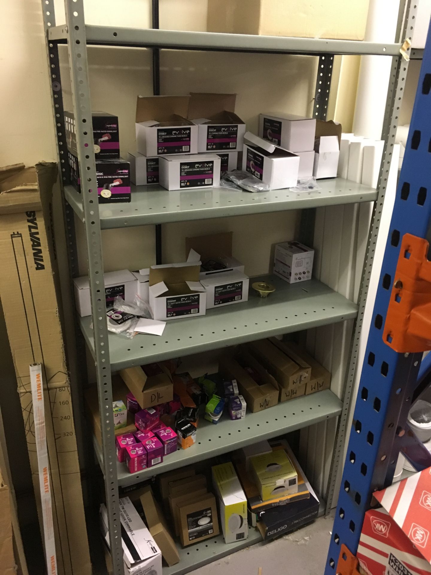 Entire Stock & Racking Bays to incluce: Tools, Assorted Cable, Light Fittings, Fire Rated - Image 19 of 23