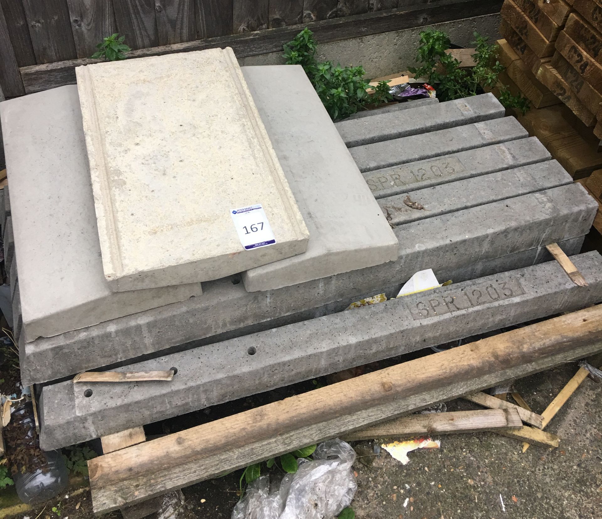 Quantity of Various Concrete Slabs & Posts (located at Tooting, viewing Tuesday 23rd, collection