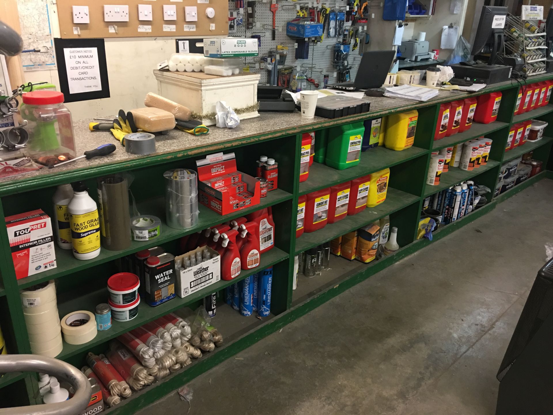 Entire Stock Contents (not fixtures or fittings) of Shop Area to include:- PPE Workwear, Tarpaulins, - Image 2 of 10