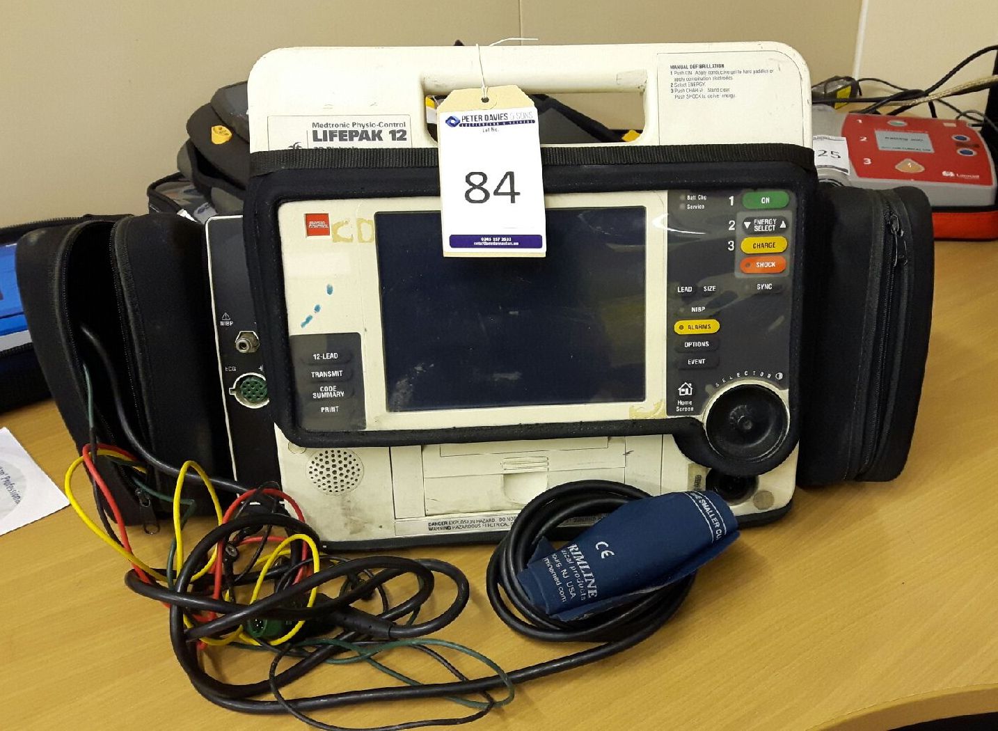 Medtronic Lifepak 12 Defibrillator, Serial Number: 13330749, Asset Number: 100500434 (No Batterie