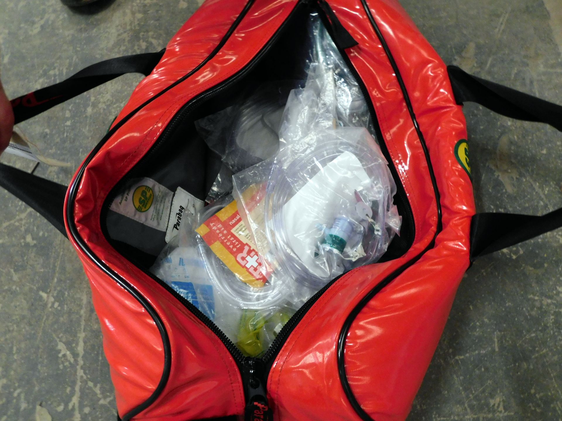 SP Services Red Oxy Bag & Contents of Breathing Apparatus - Image 2 of 2